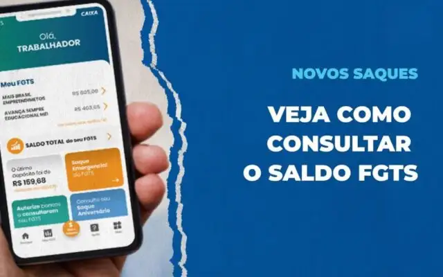 Aplicativo FGTS para consultar saldo pelo CPF
